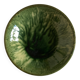 Aegitna hollow dish in green glazed earthenware Vallauris 1960