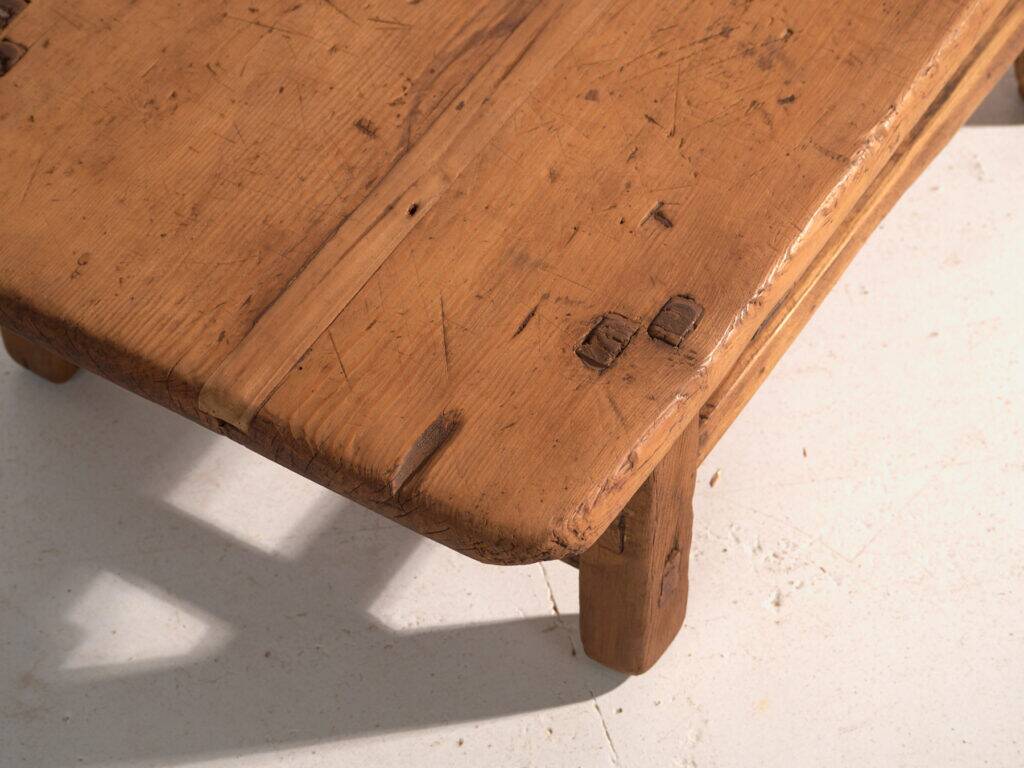 Antique pine coffee table – China, circa 1890