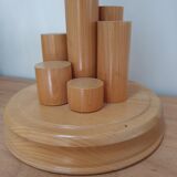Pied de lampe en bois