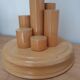 Wooden lamp foot