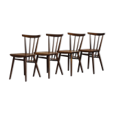 Lot de 4 chaises de Tatra Nabytok, Tchécoslovaquie, années 1960