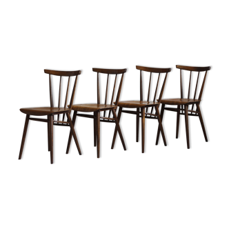 Lot de 4 chaises de Tatra Nabytok, Tchécoslovaquie, années 1960