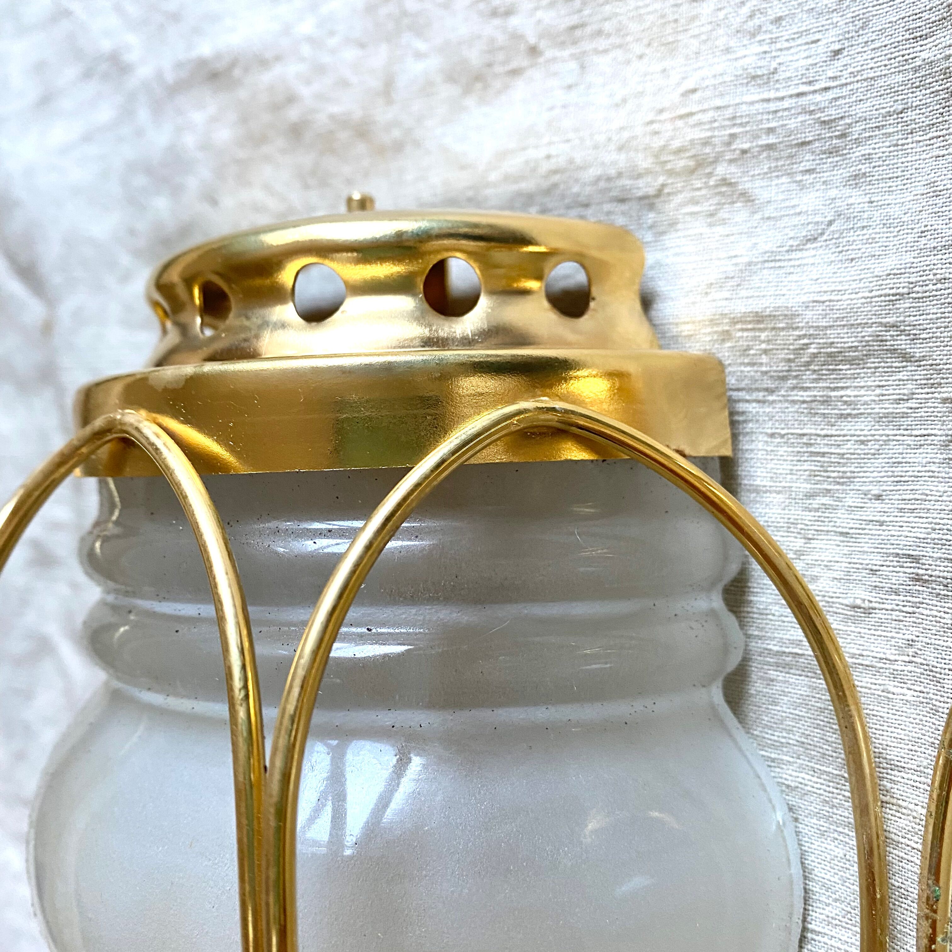 Vintage marine wall lamps