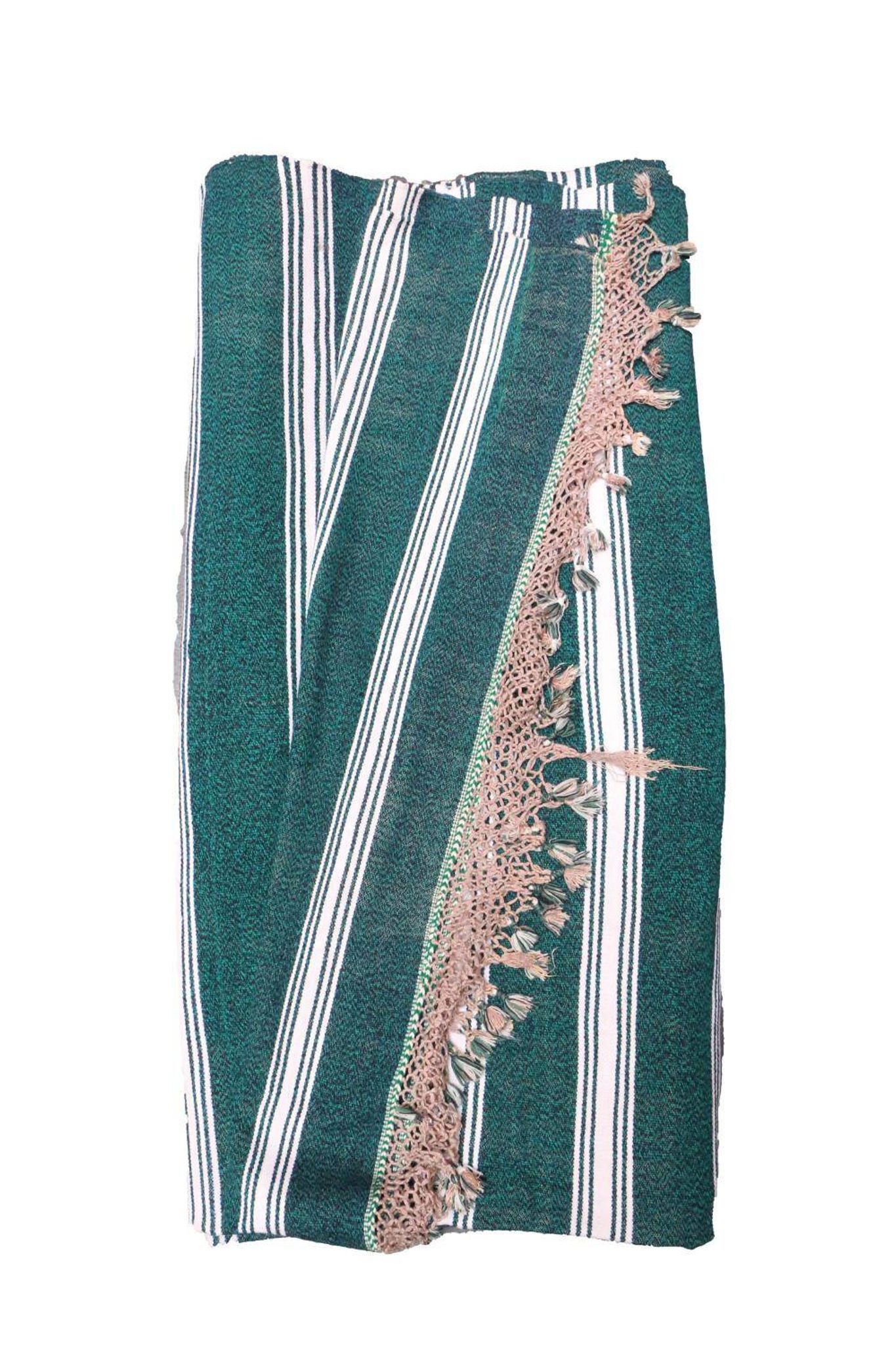 couverture berbère haik à rayure - 187 x 368 cm