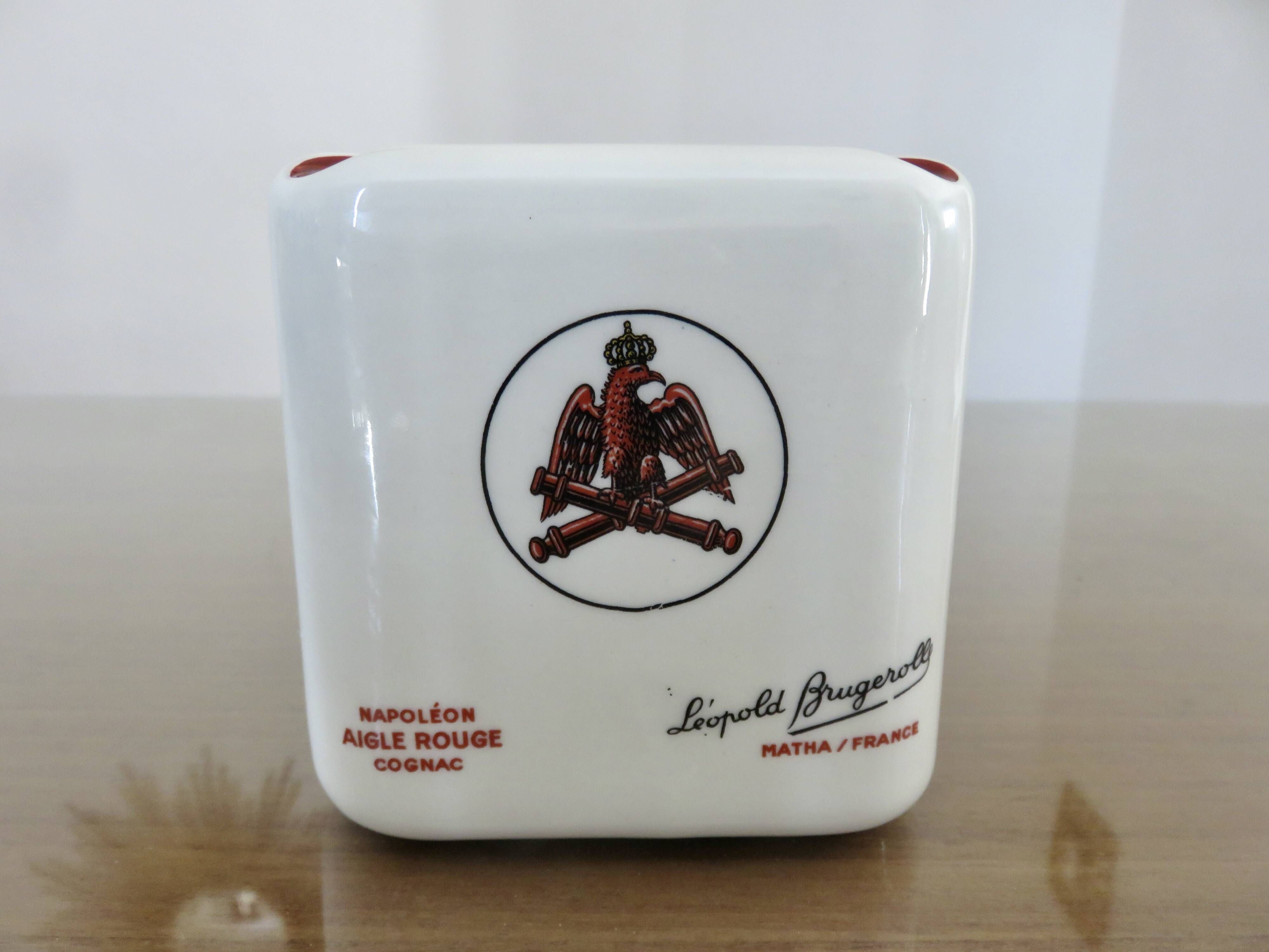 Vintage ceramic ashtray, playing cards, 50s 60s.