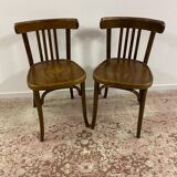 Paire de chaises de bistrot