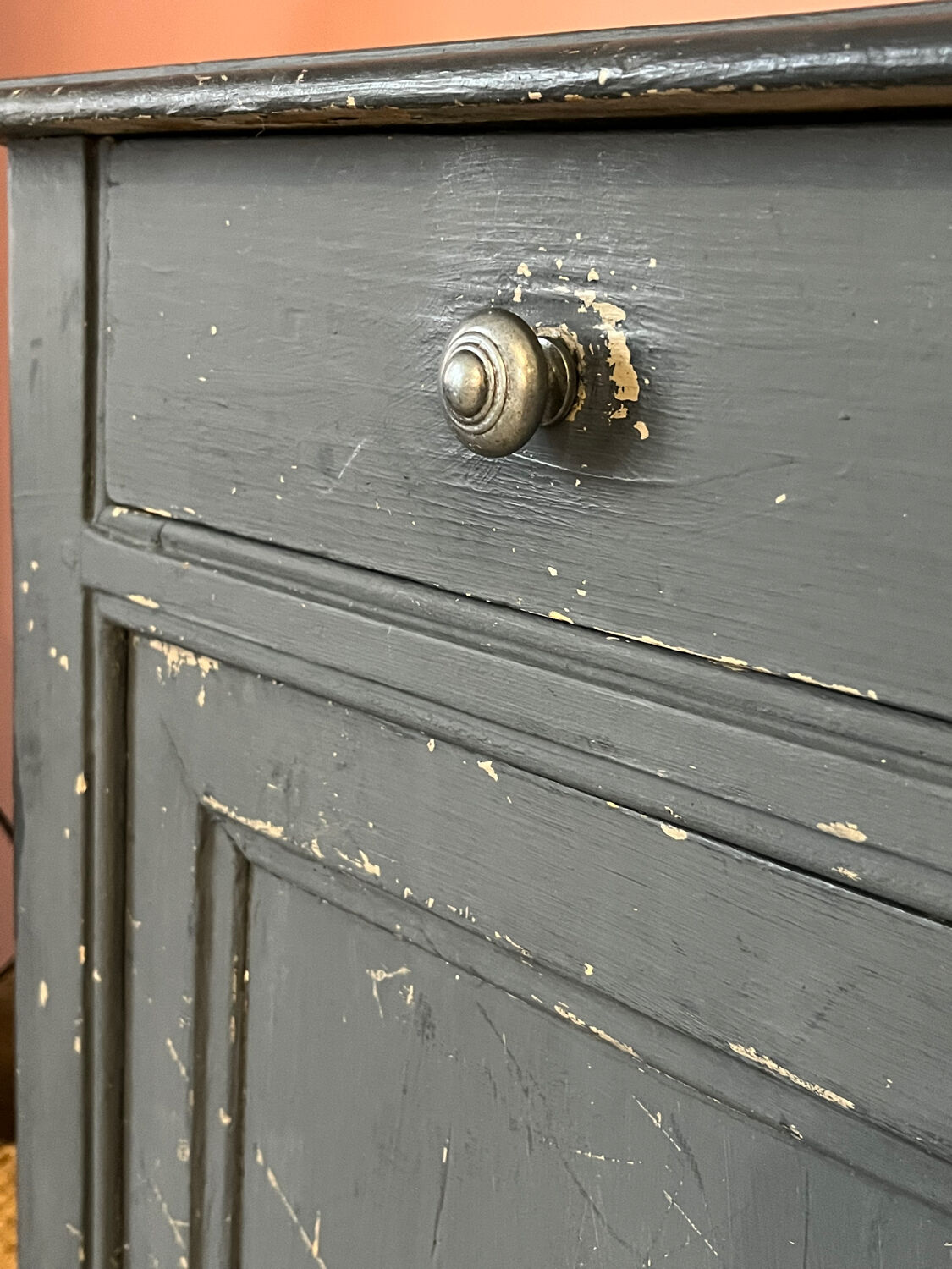 Slate blue Parisian buffet