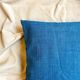 Coussin en coton bleu 40 cm