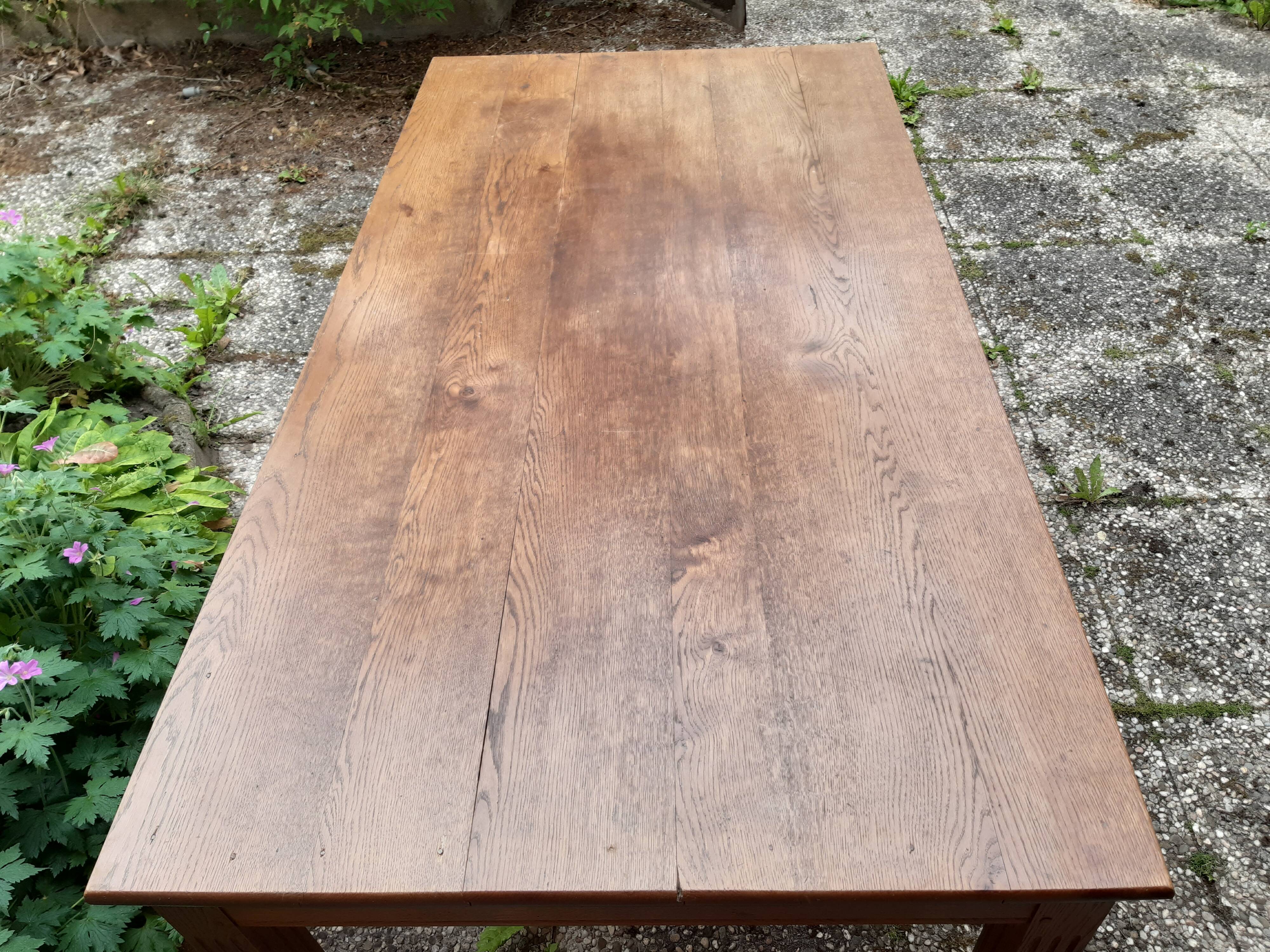 Large oak table circa 1940