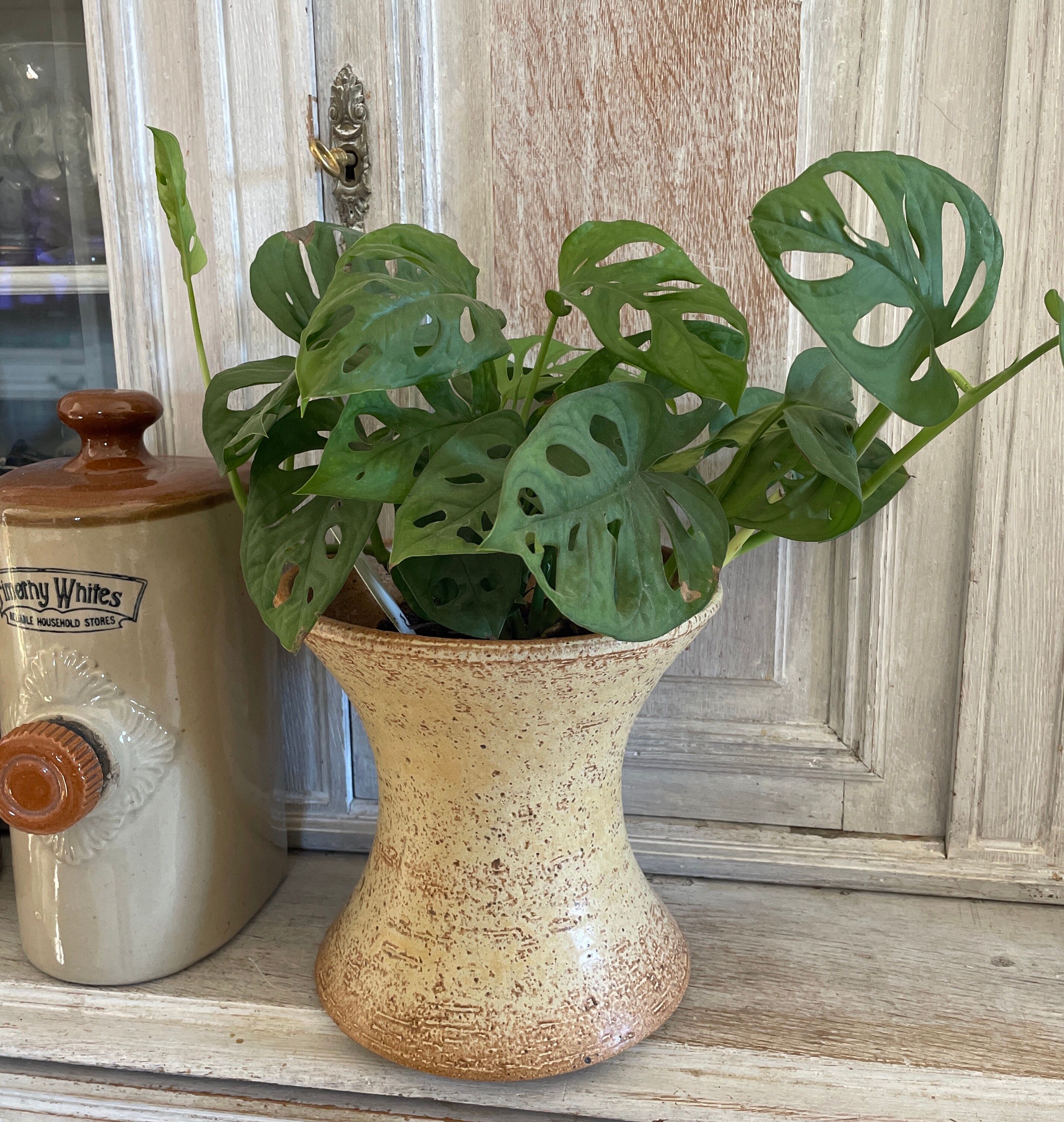 Diabolo vase in vintage stoneware