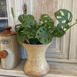 Vase diabolo en grès vintage