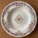 6 antique semi-deep plates in Longchamp earthenware.