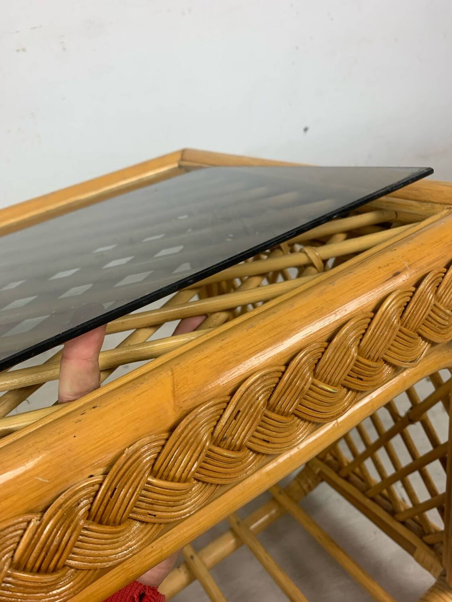 Rattan coffee table