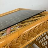 Rattan coffee table