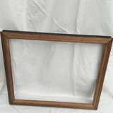 Empty frame in black wood and vintage wood dimension: 56x46.5cm total size 63x53.5cm-