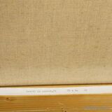 Oil painting by Alexander Michael of a winter farm.