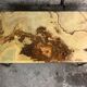 Coffee table in brass and onyx vintage 1960