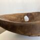 XXXL walnut wood carved centre table 1960 monoxyle