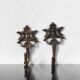 Vintage brass wall hooks / coat hooks Cherubs Baroque