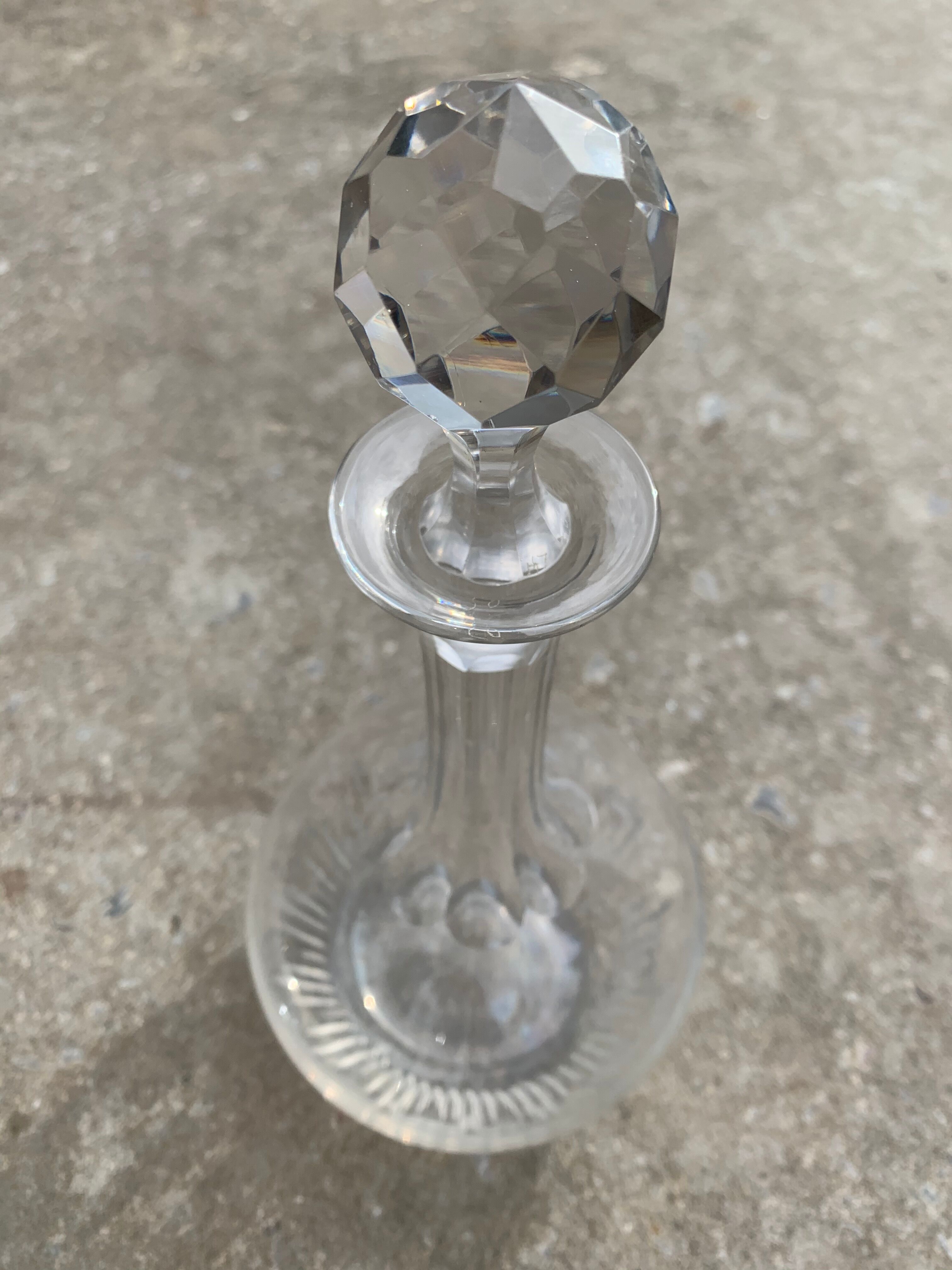 Old wine carafe with cork