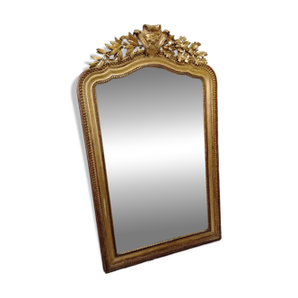 Antique gilded mirror Napoleon III