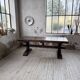 Table de monastère XXL en chêne, 19ème s.