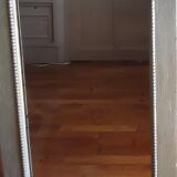 19th century wooden beaded mirror