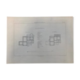 Illustration architecture villa plans inlichterfelde Berlin 19th
