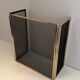 Brass and wire mesh firewall. french work. around 1970
