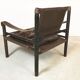 Model Sirocco leather safari chair by Arne Norell, 1960s