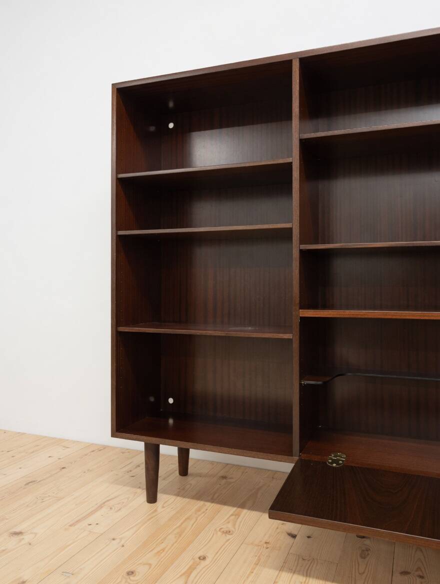 Mahogany  Model 4 Bookcase by Omann Jun Mobelfabrik, Denmark, 1970s