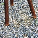 Pair of vintage shepherd stools in solid oak
