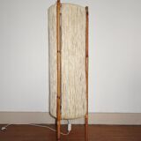 Lamppost in rattan and rope from the 1950s