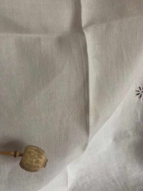 Vintage square tablecloth