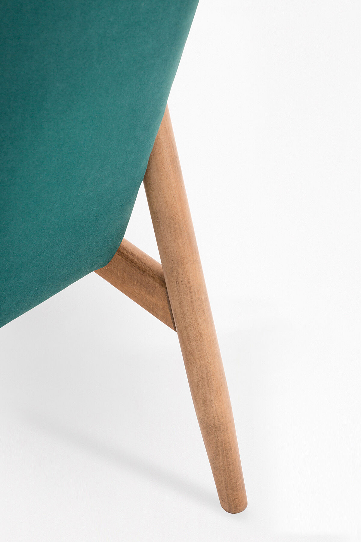 Polish B - 7727 armchair in turquoise velour