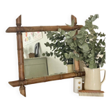 Bamboo style mirror