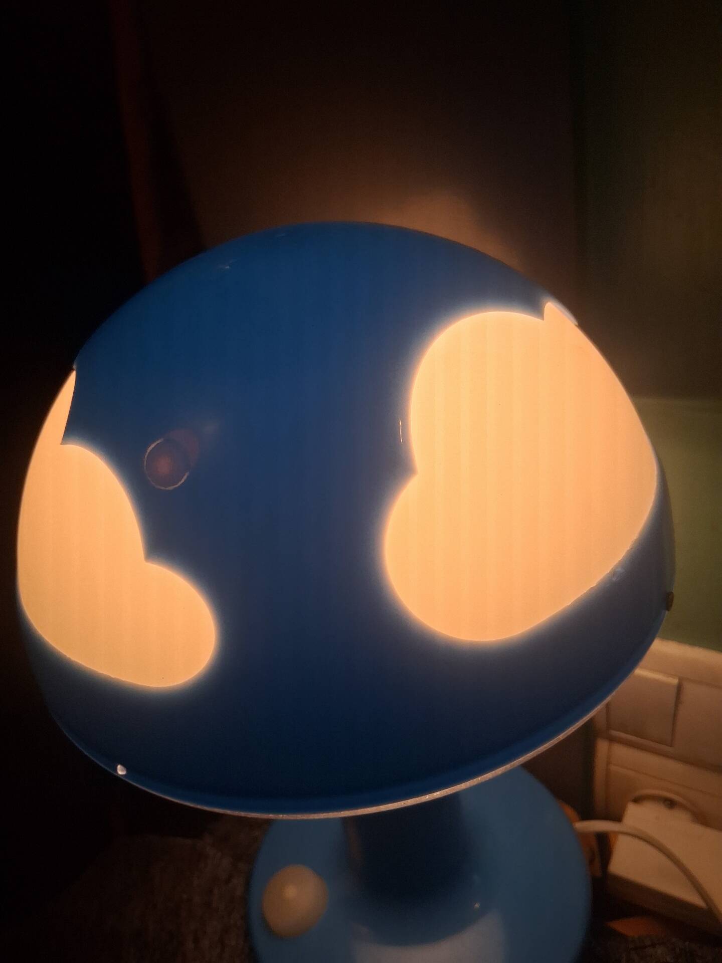 Lampe champignon nuages Skojig années 90