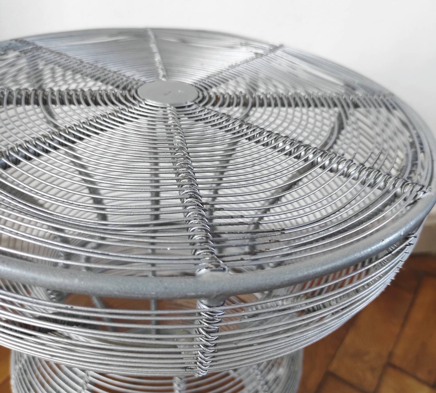 Vintage metal stool / side table