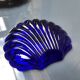 Blue cobalt butter dish