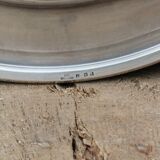 Circular plate Christofle in silver-plated metal