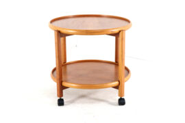 Danish Trolley with Removable Tray - teak
