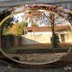 Vintage smoked mirror