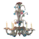 Venetian Rezzonico chandelier in multicoloured Venetian glass circa 1900
