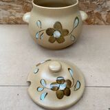 Old sarreguemines soup tureen nadege model ceramic beige vintage