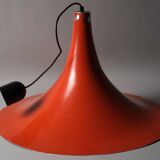 Suspension sorcière XL Massive Lighting, orange laqué, Belgique, 1960s