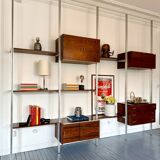 Modular bookshelf George Nelson & Associates OMNI system
