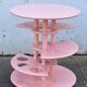 Mini bar dessert from the 80s, Memphis style, light pink lacquered wood.