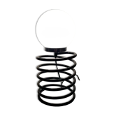 Lampe ressort vintage noir