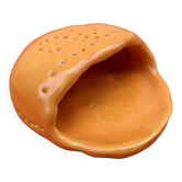 Salt dish yellow glazed ceramic