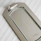 Shiny metal foie gras dish